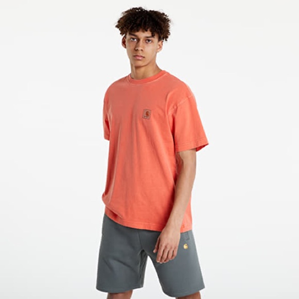 Carhartt WIP Work In Progress Nelson T-Shirt | Elba / Faded Orange Size Medium